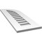 Ekena Millwork Quarter Round Top Right Surface Mount PVC Gable Vent w/ 3-1/2"W x 1"P Standard Frame, 12"W x 36"H GVPQR12X3601SF - alternate 4
